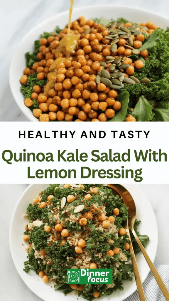 easy Quinoa Kale Salad With Lemon Dressing
