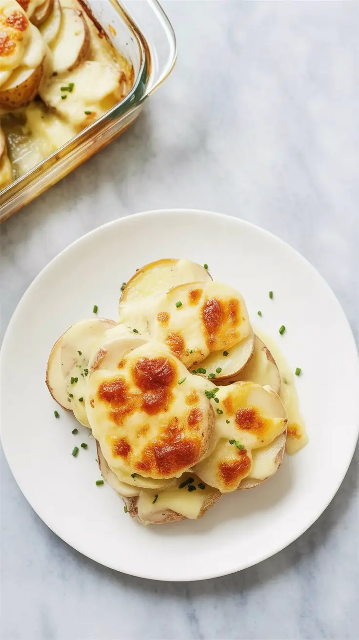 BEST Easy Cheesy Cauliflower and Potato Bake
