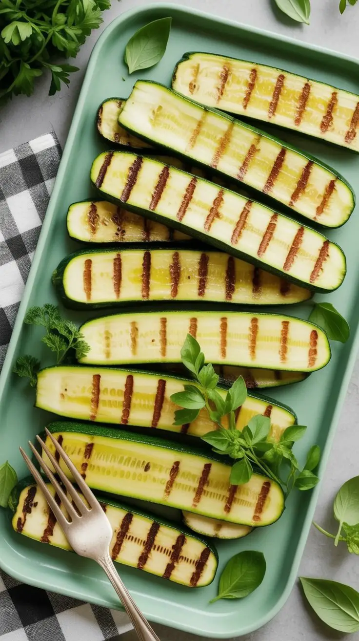 BEST Perfect Grilled Zucchini