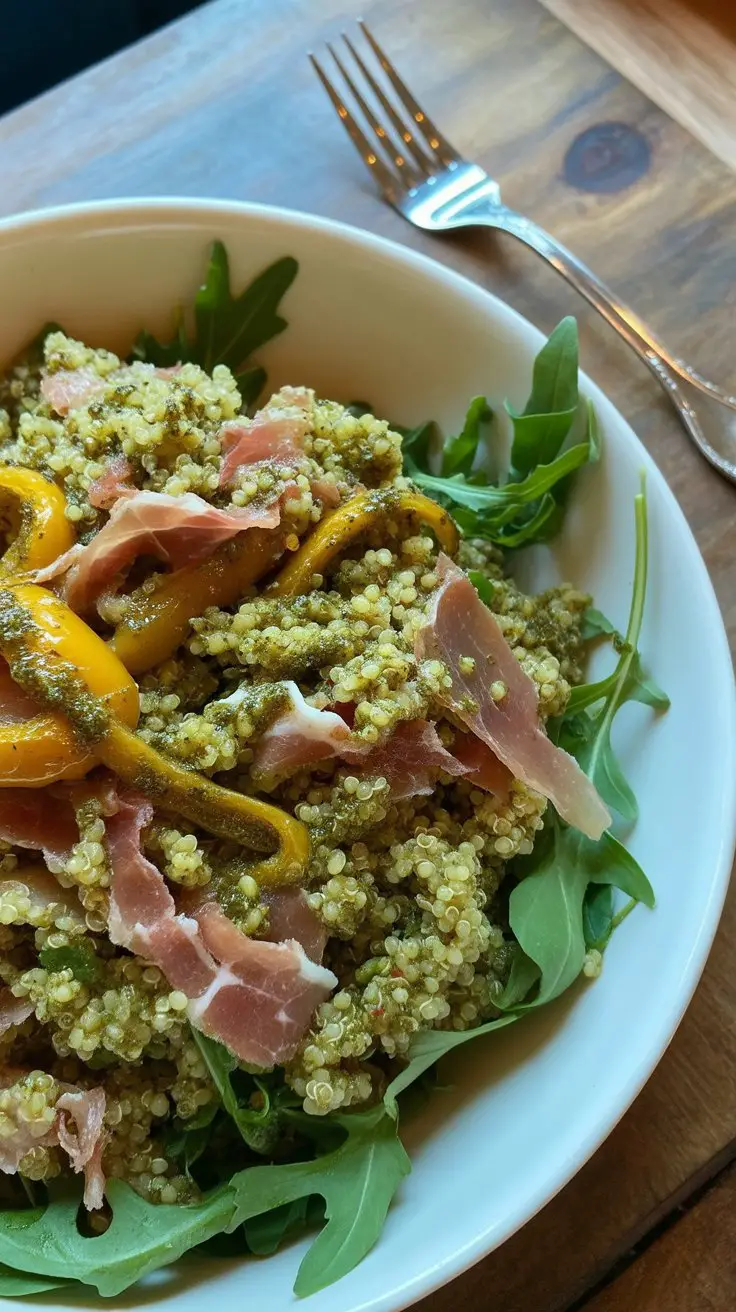 BEST Pesto Chicken Quinoa Bowl