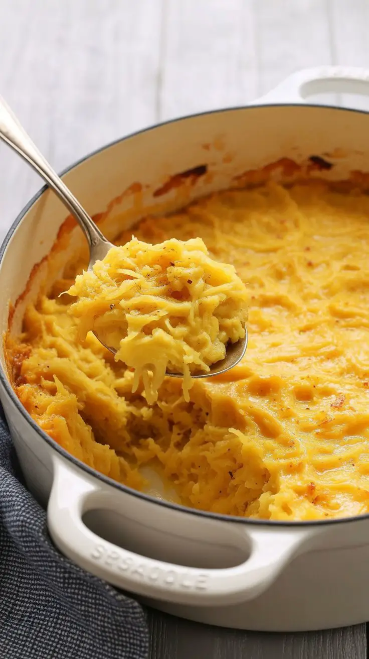Cheesy Spaghetti Squash Casserole