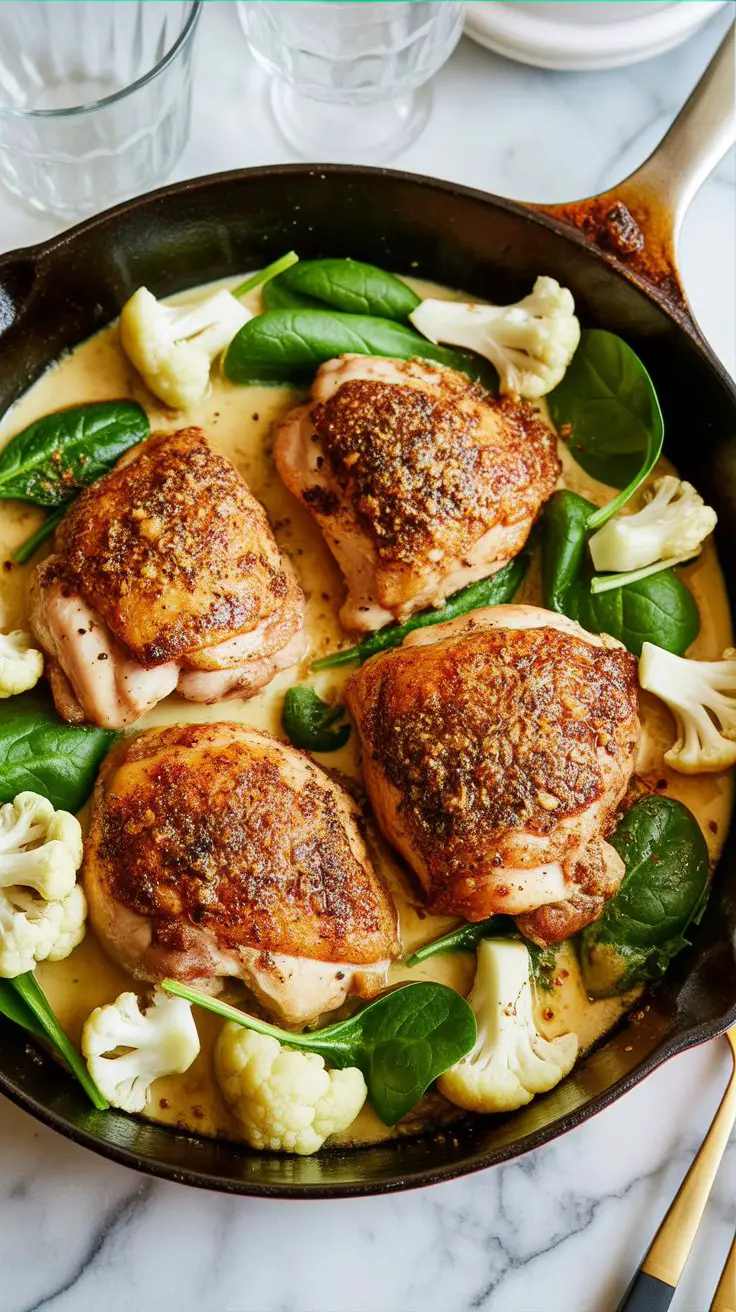 Creamy Chicken and Cauliflower