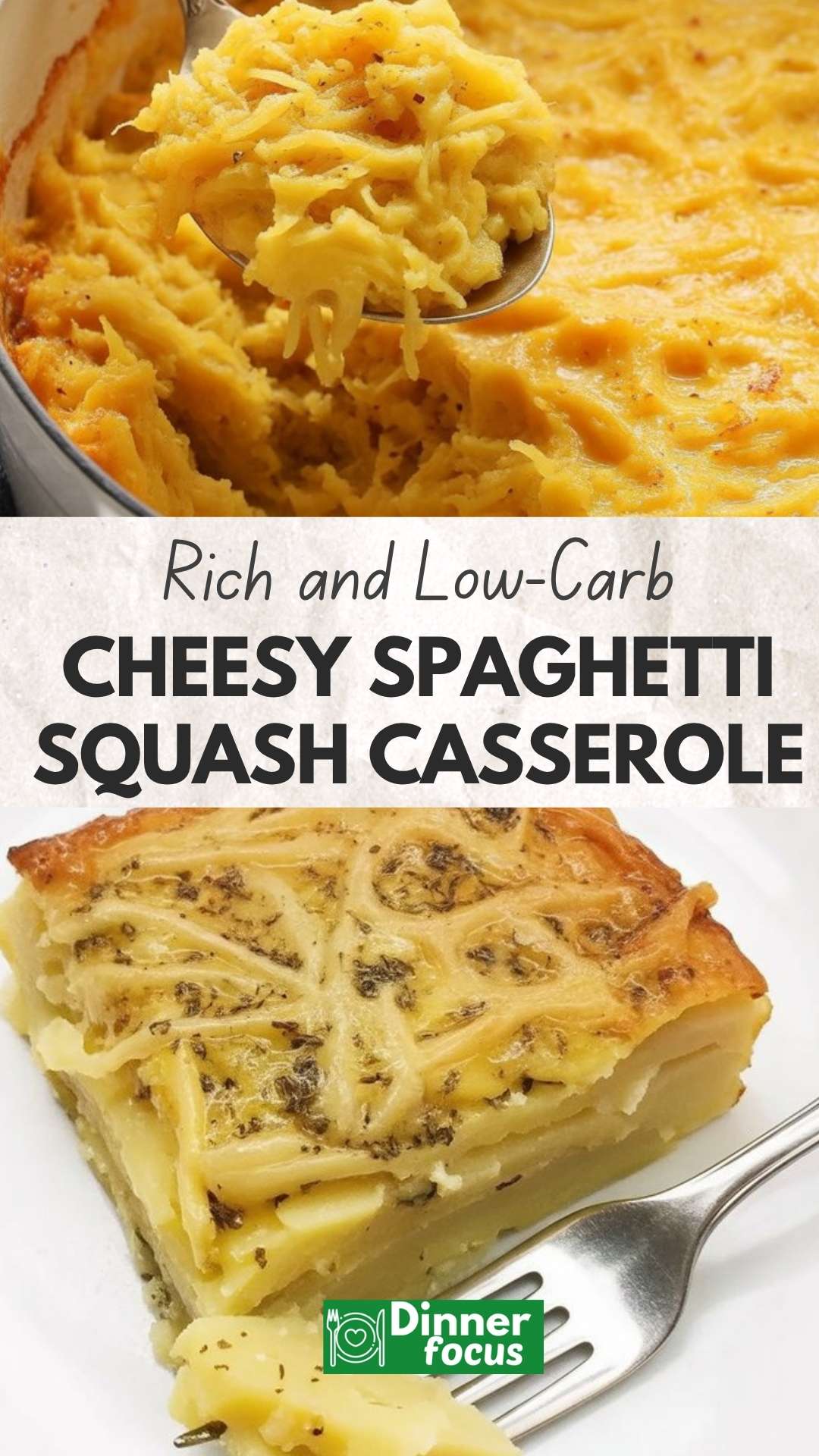EASY Cheesy Spaghetti Squash Casserole