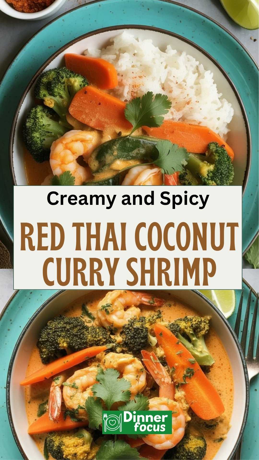 EASY Red Thai Coconut Curry Shrimp