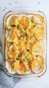 Easy Cheesy Cauliflower and Potato Bake