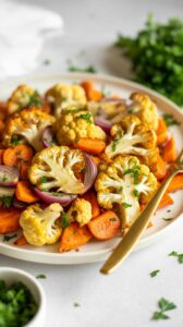 Easy Roasted Cauliflower and Carrots