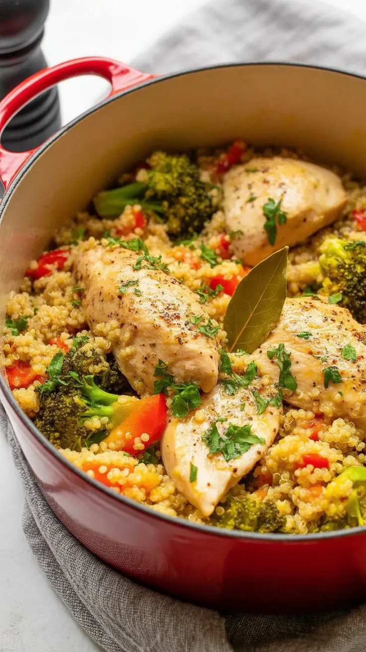 One-Pan Chicken and Quinoa