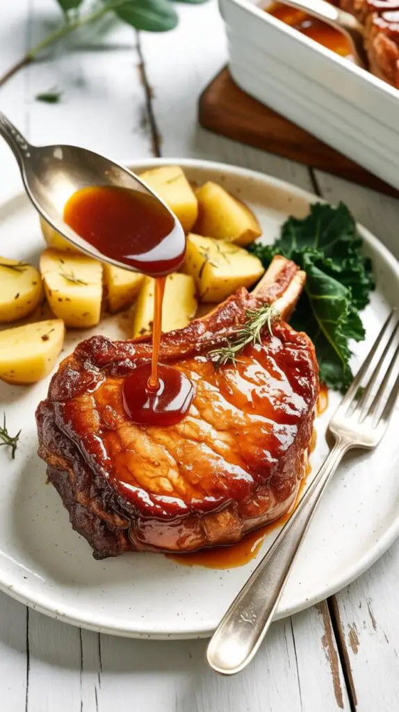 Oven Baked Bone-In Pork Chops