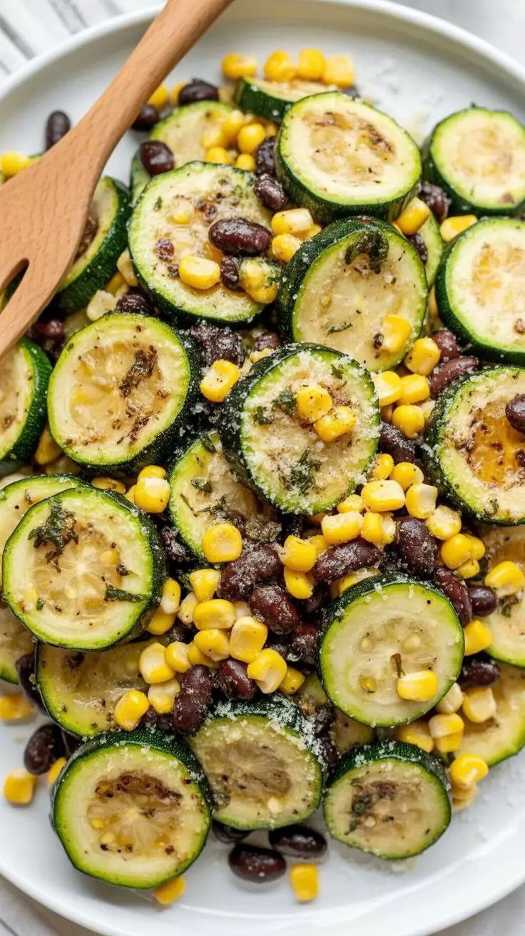 Parmesan Zucchini and Corn