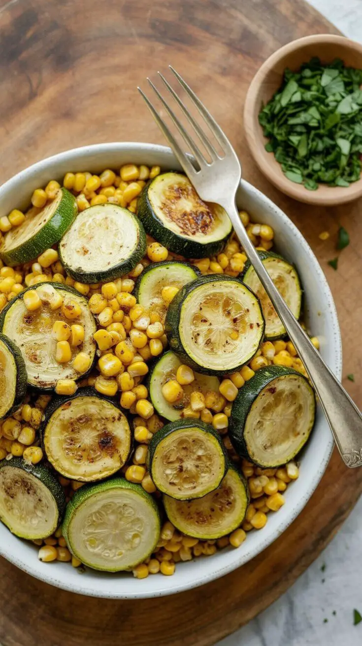 Parmesan Zucchini and Corn
