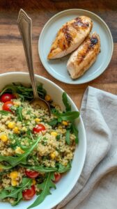 Pesto Chicken Quinoa Bowl