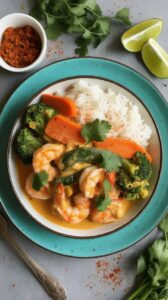 Red Thai Coconut Curry Shrimp