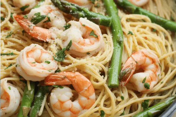 Shrimp and Asparagus Pasta