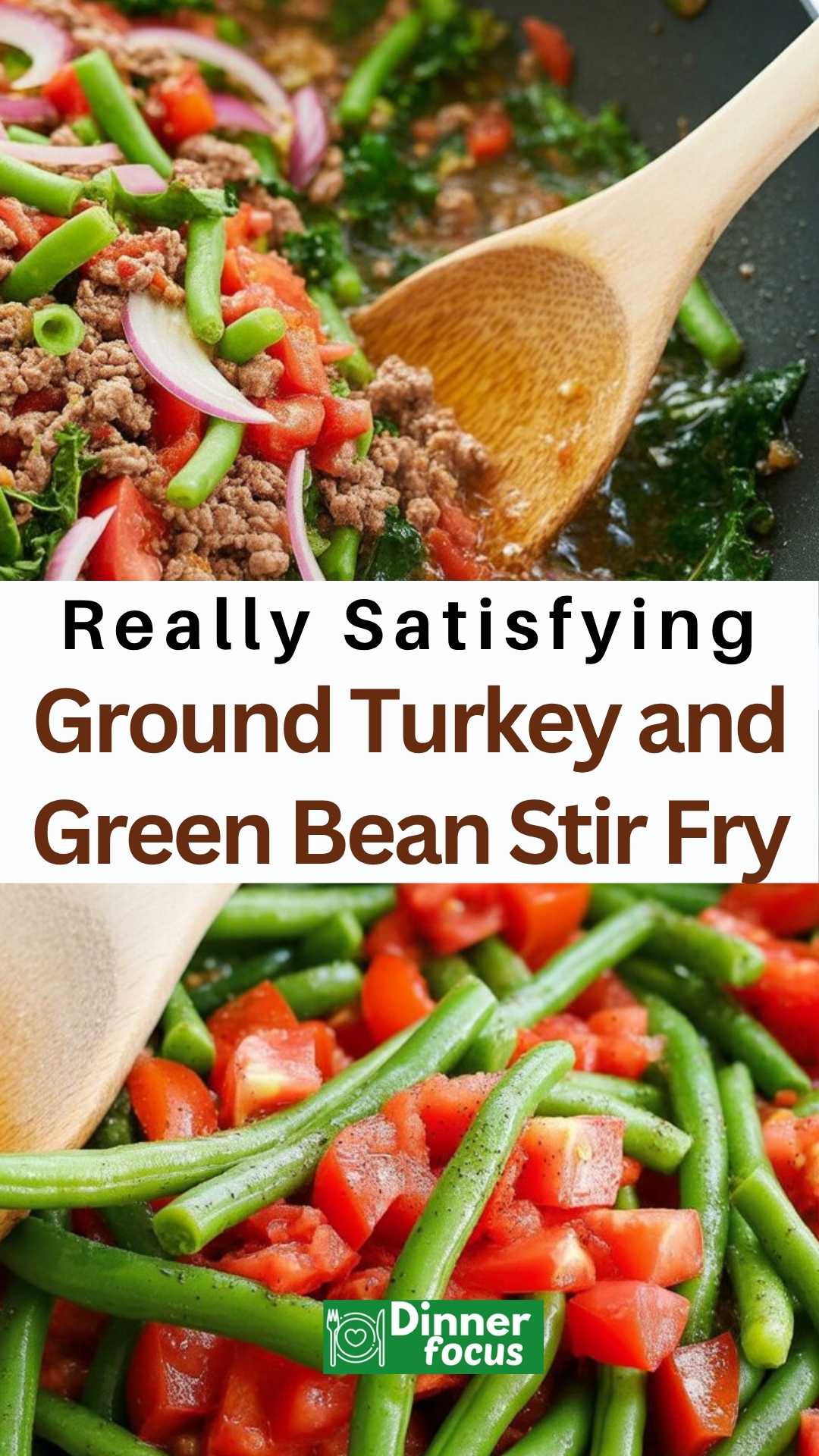 easy Ground Turkey and Green Bean Stir Fry
