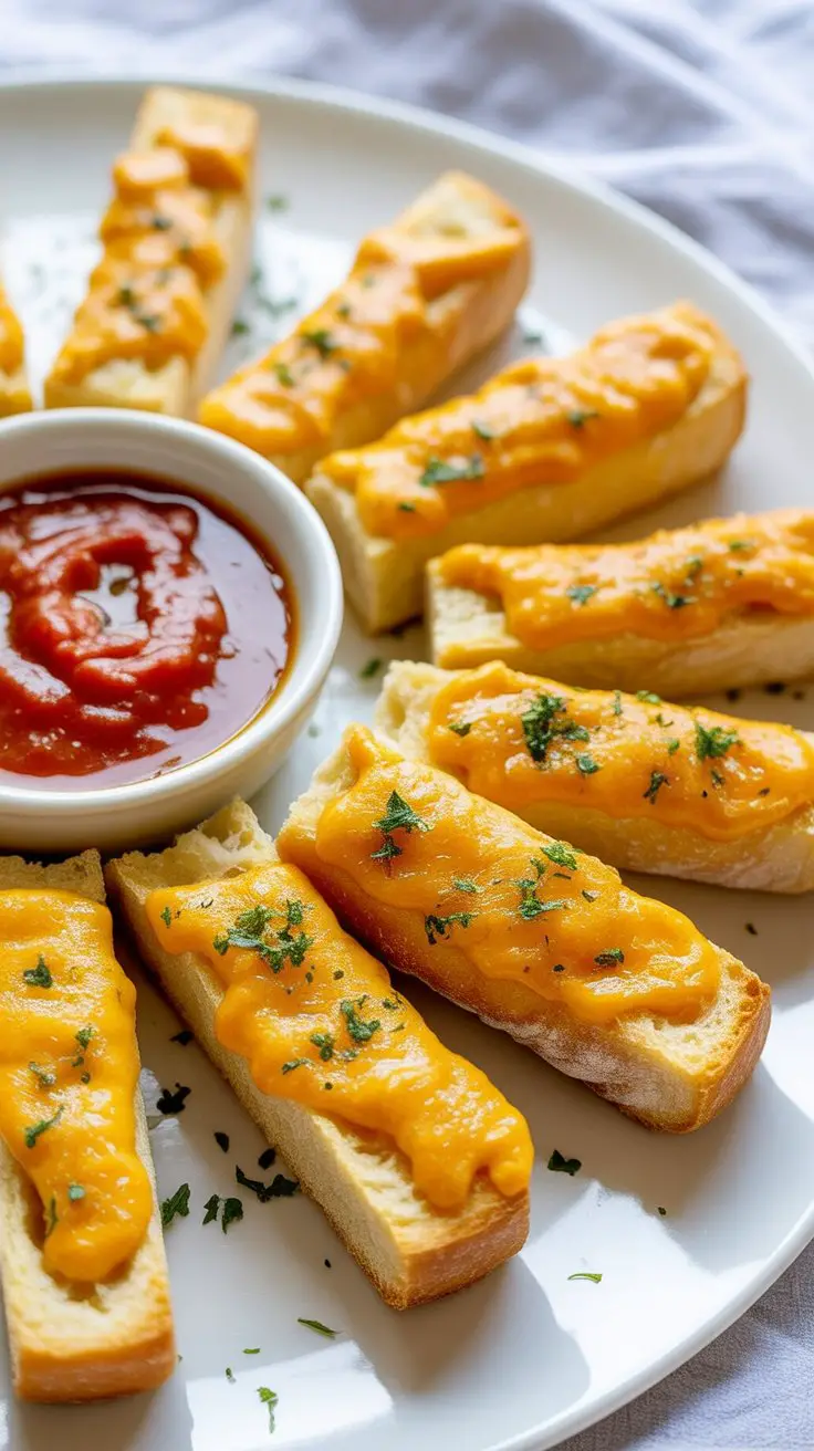 Cheesy Cauliflower Breadsticks