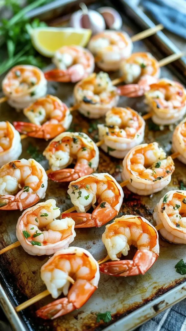 BEST Garlic Grilled Shrimp