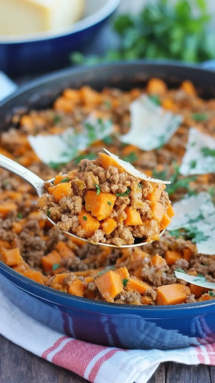 BEST Ground Turkey Sweet Potato Hash