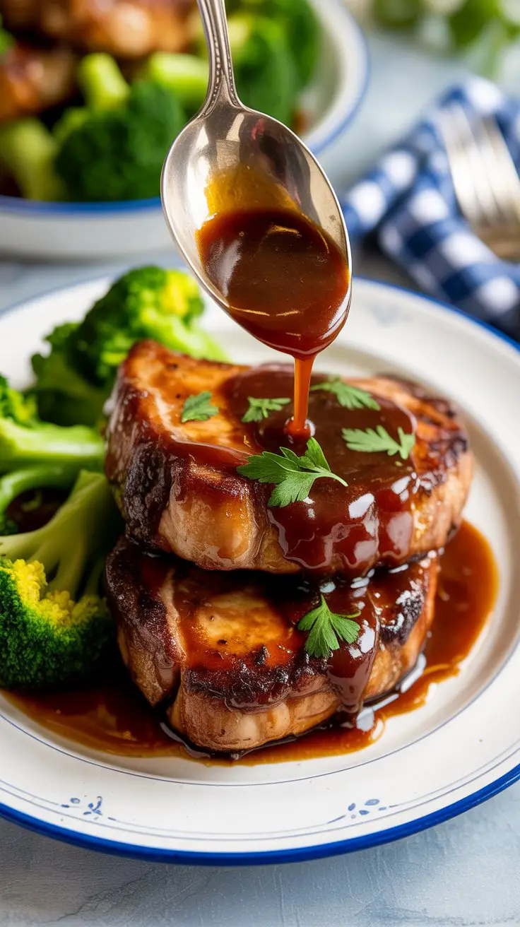 BEST Honey-Garlic Pork Ribeye Steak