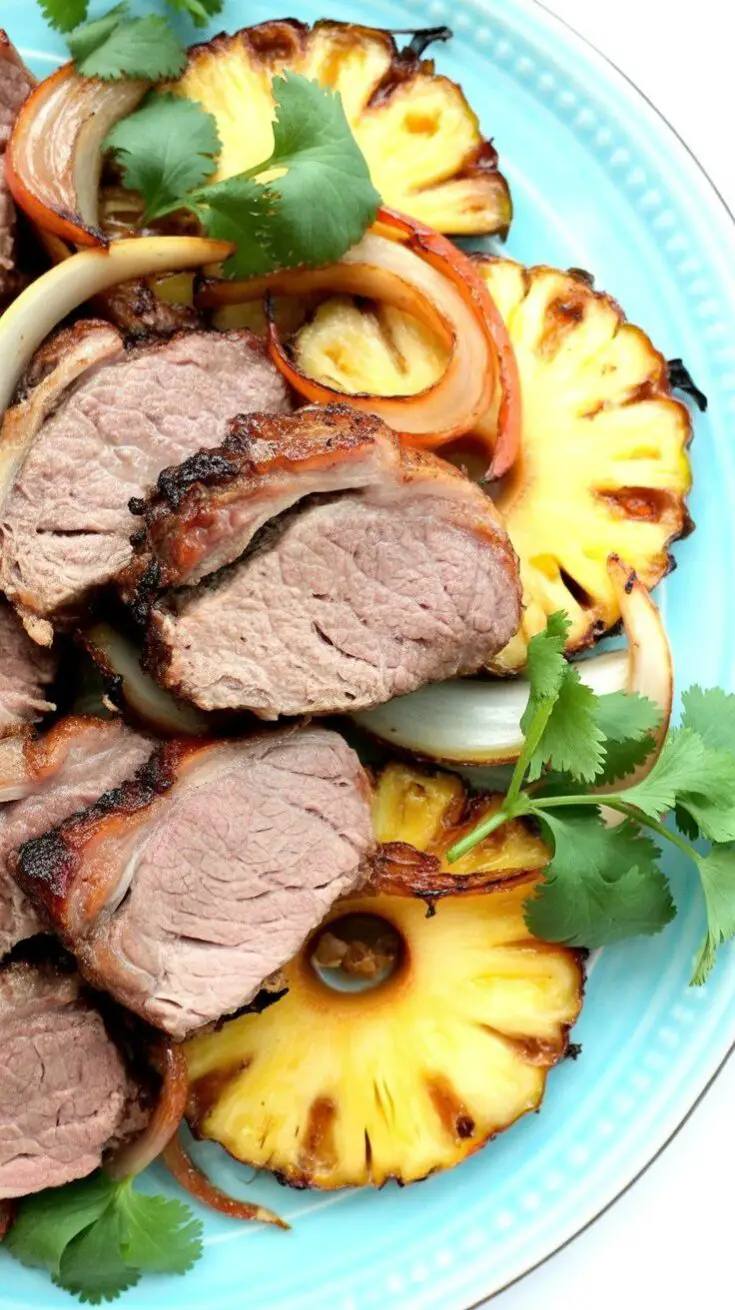 BEST Pineapple Baked Pork Tenderloin