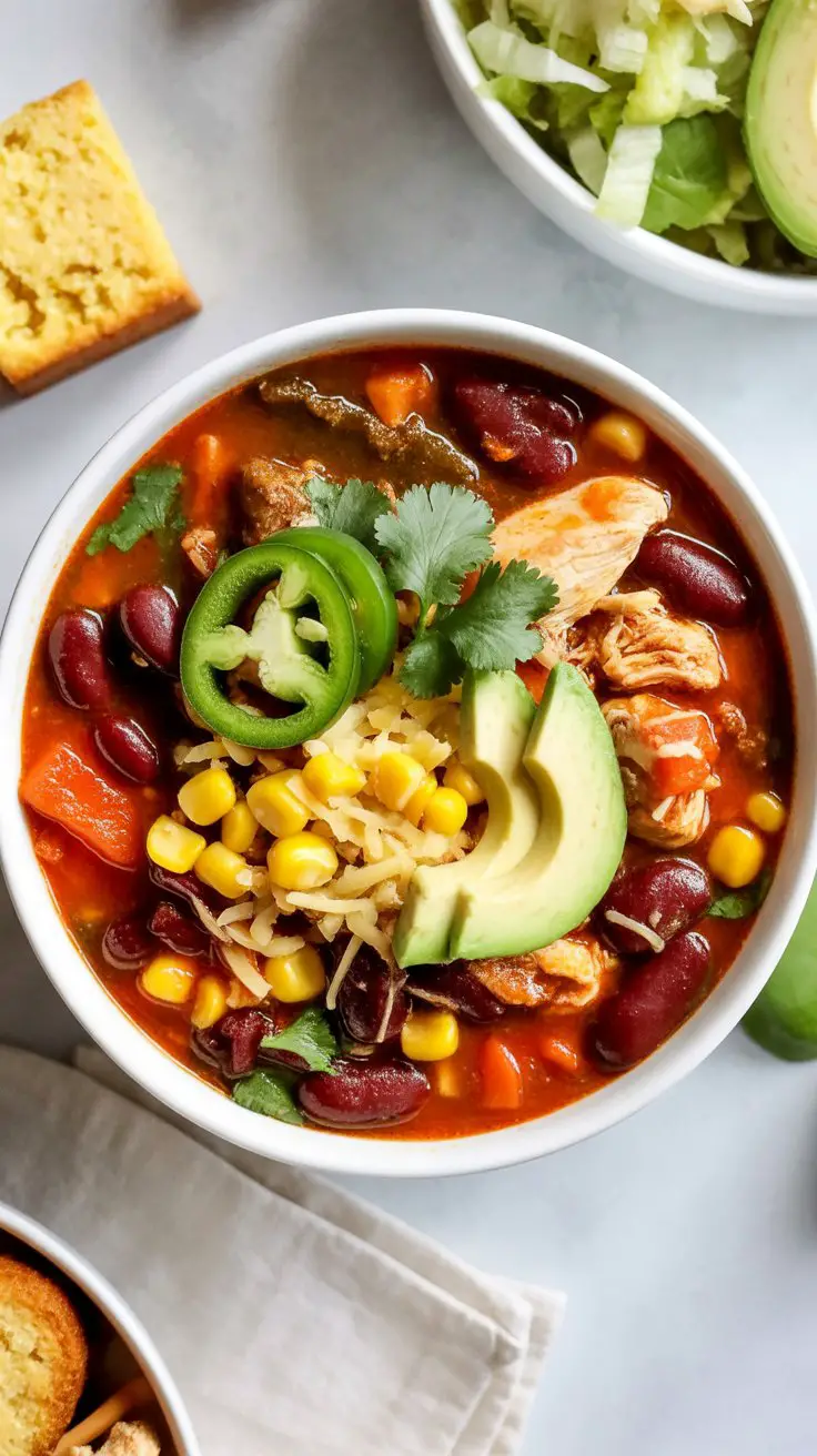 BEST Slow Cooker Turkey Chili