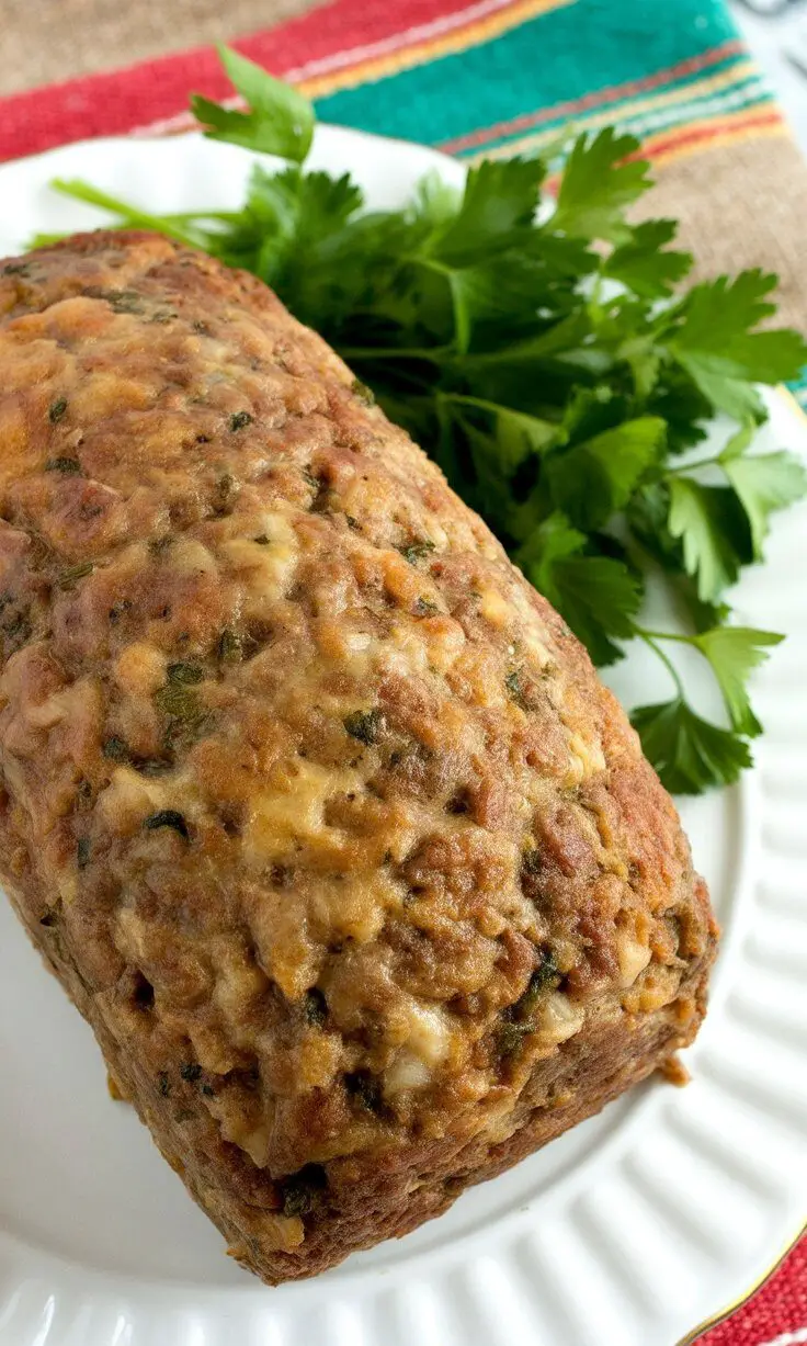 BEST Turkey Stuffing Meatloaf