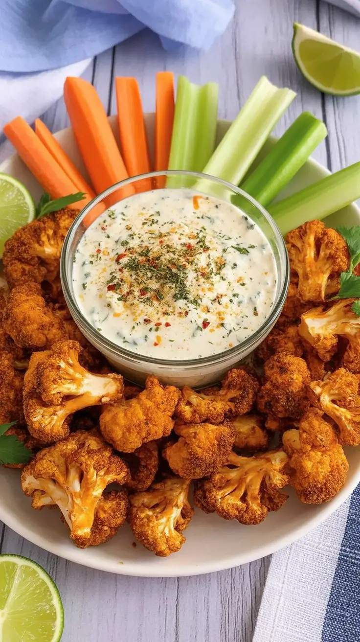 BEST Vegan Cauliflower Buffalo Wings