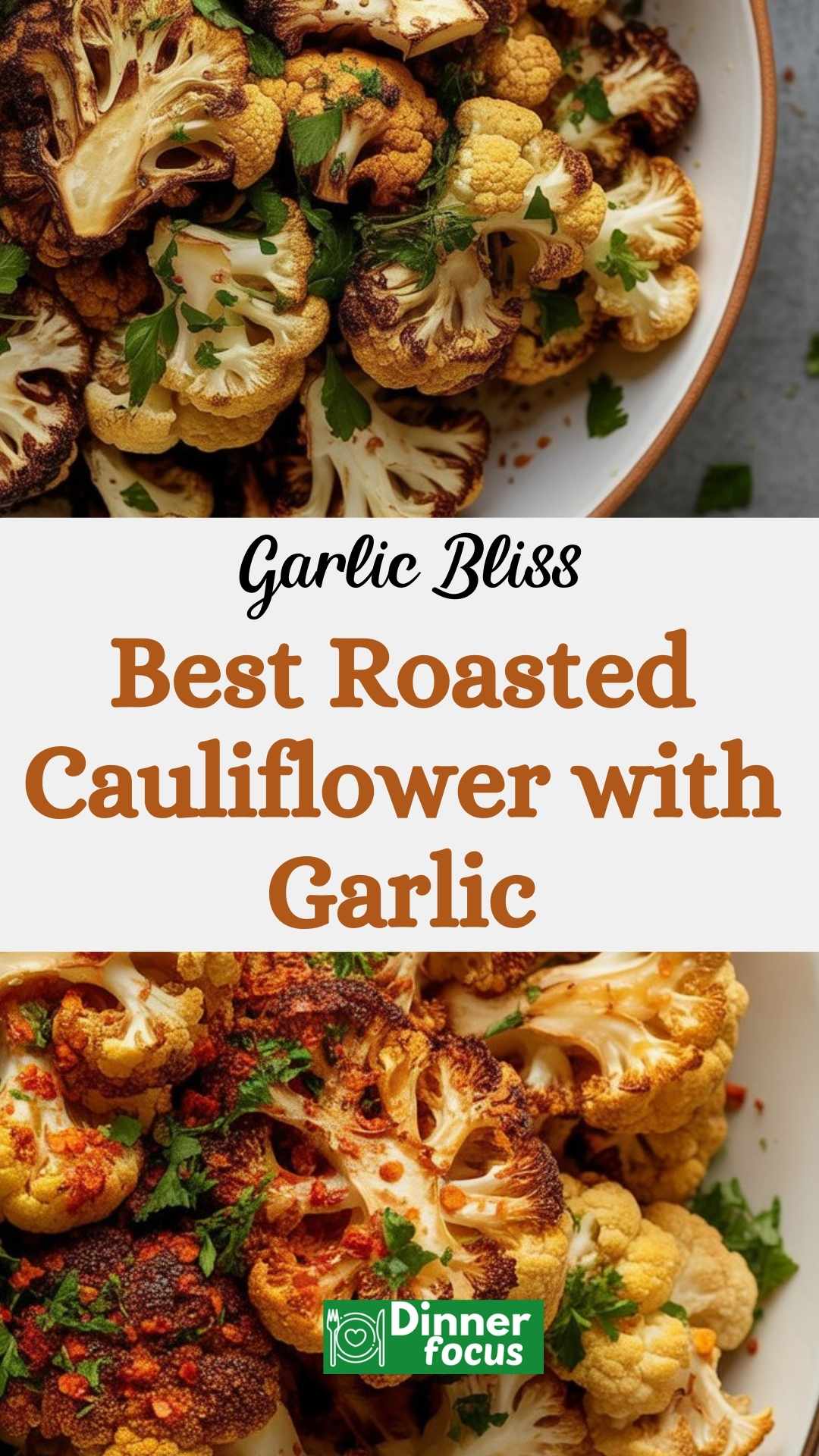 EASY Best Roasted Cauliflower with Garlic