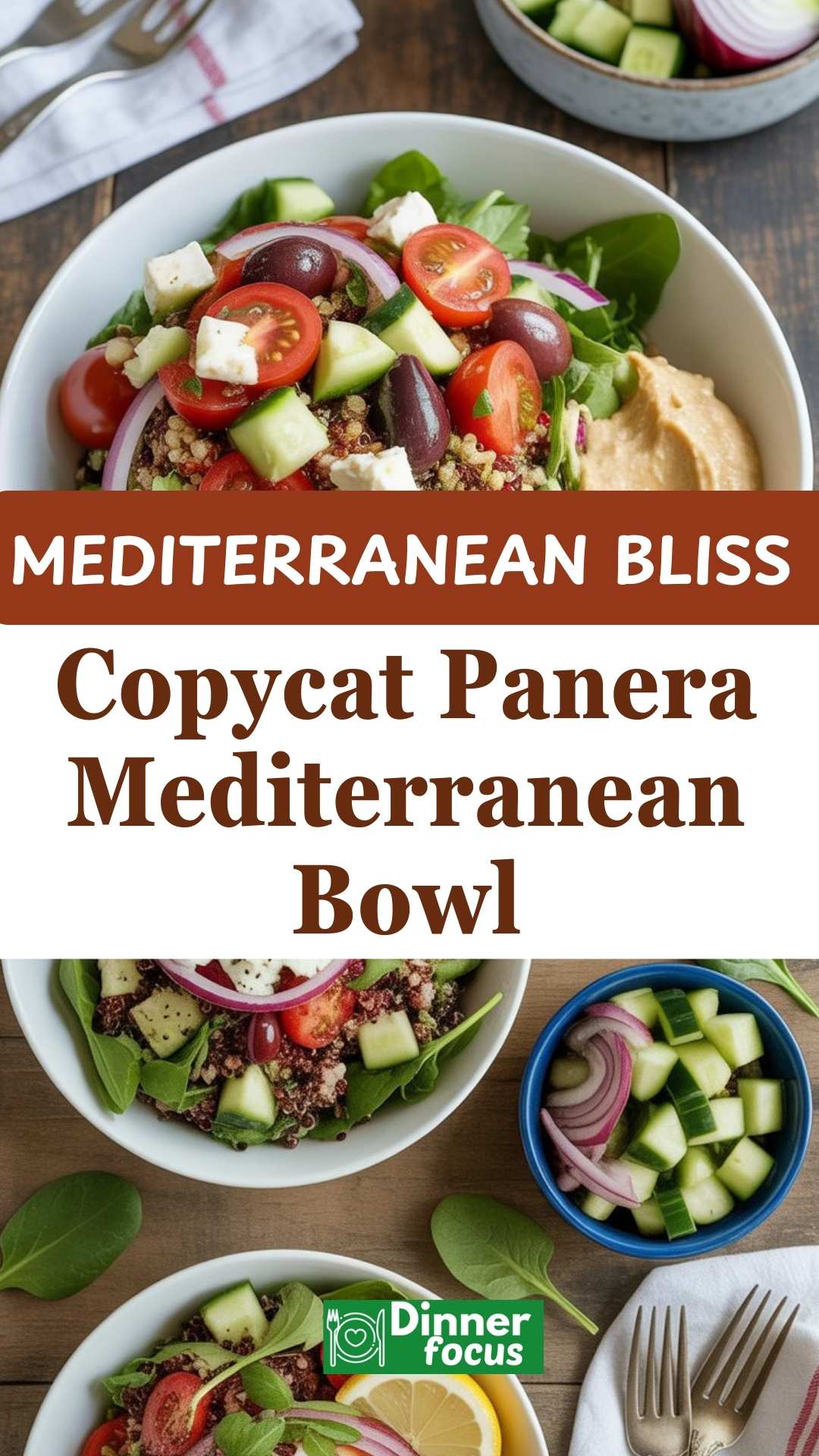 EASY Copycat Panera Mediterranean Bowl