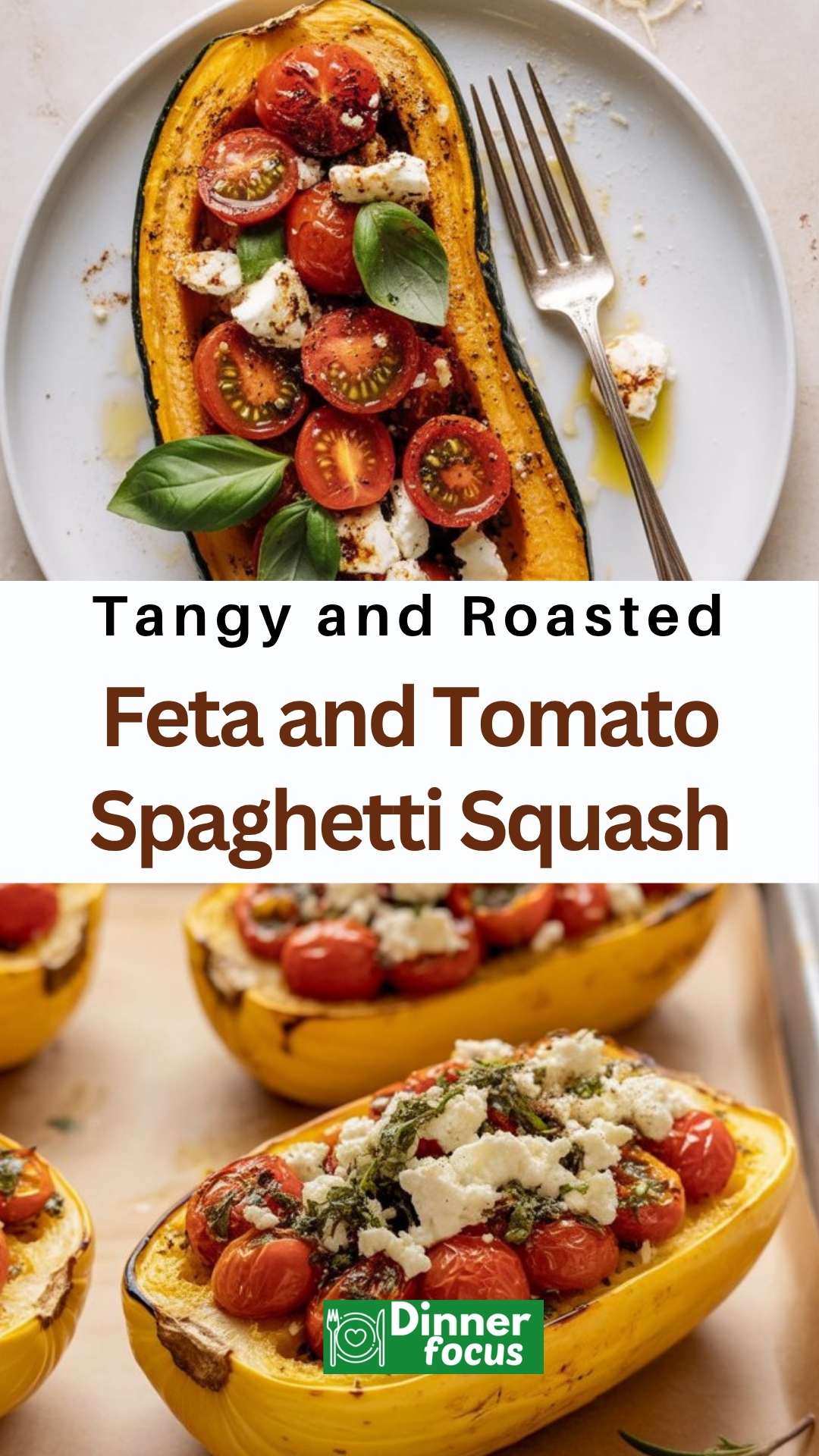 EASY Feta and Tomato Spaghetti Squash