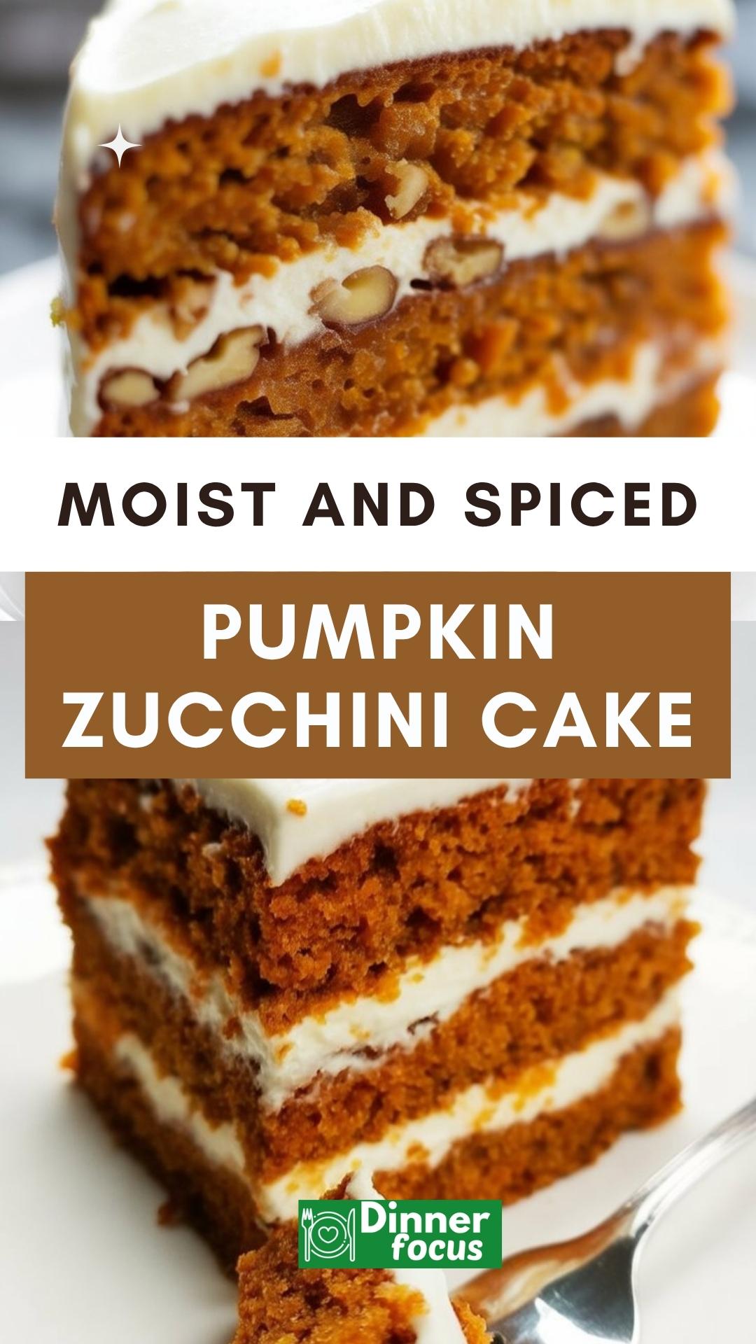 EASY Pumpkin Zucchini Cake