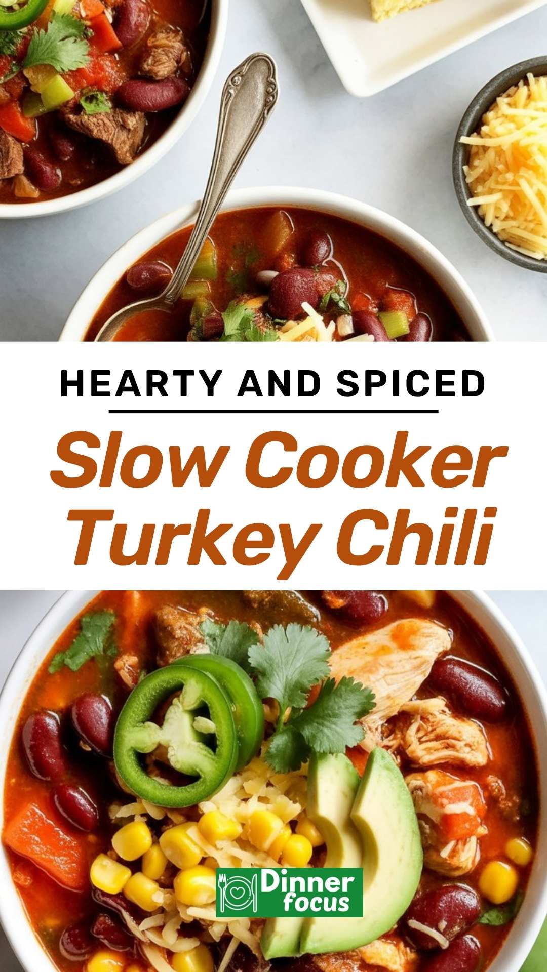 EASY Slow Cooker Turkey Chili