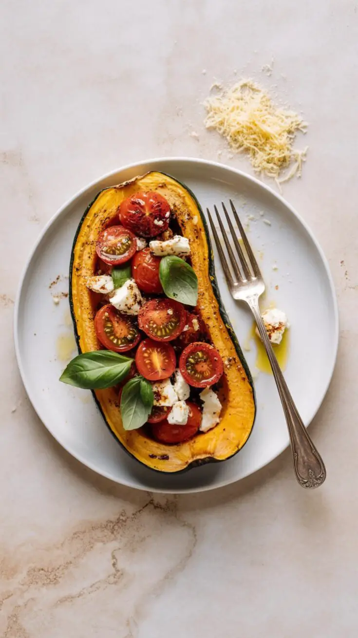 Feta and Tomato Spaghetti Squash