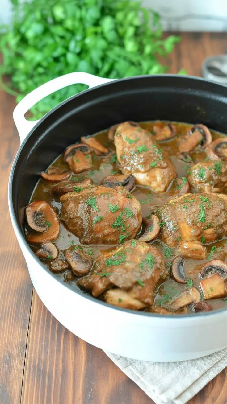 Garlic Pork Tenderloin with Mushroom Gravy