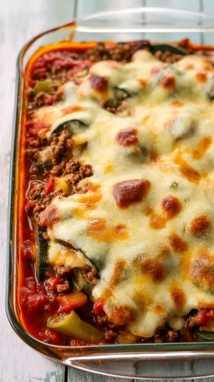 Ground Beef Zucchini Casserole
