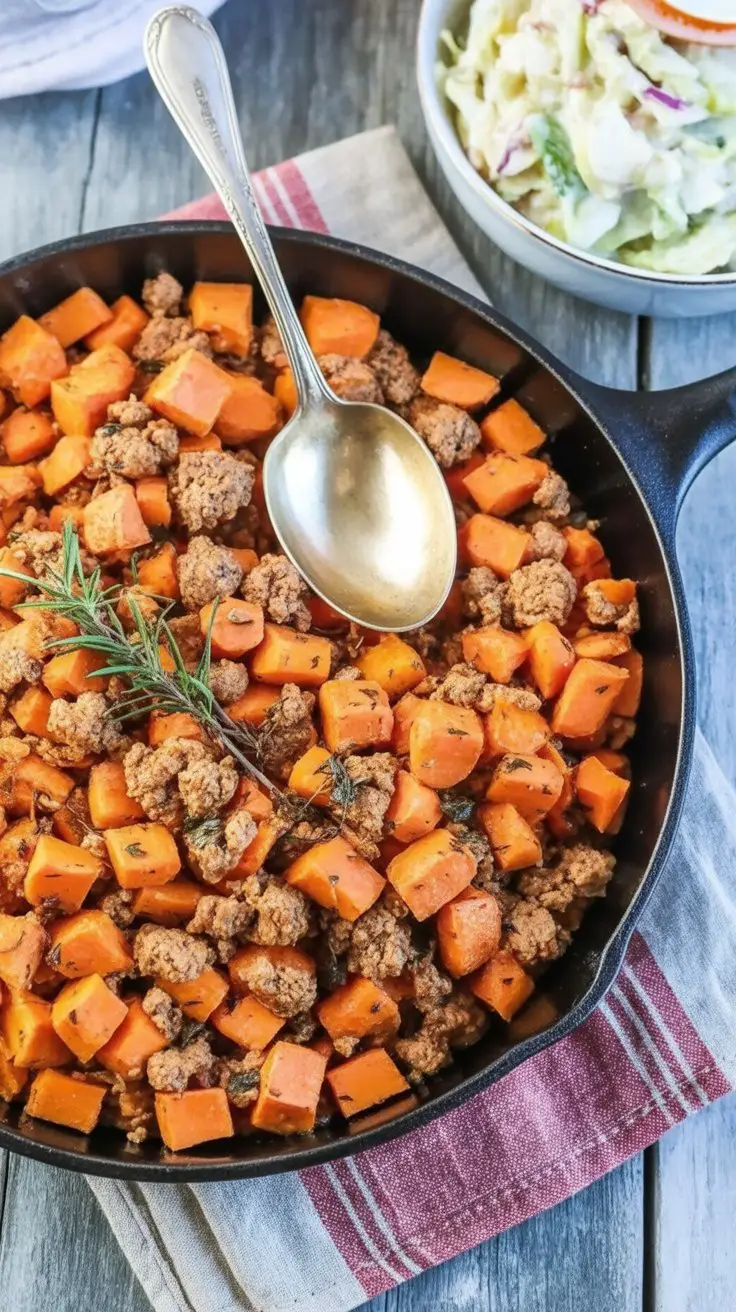 Ground Turkey Sweet Potato Hash