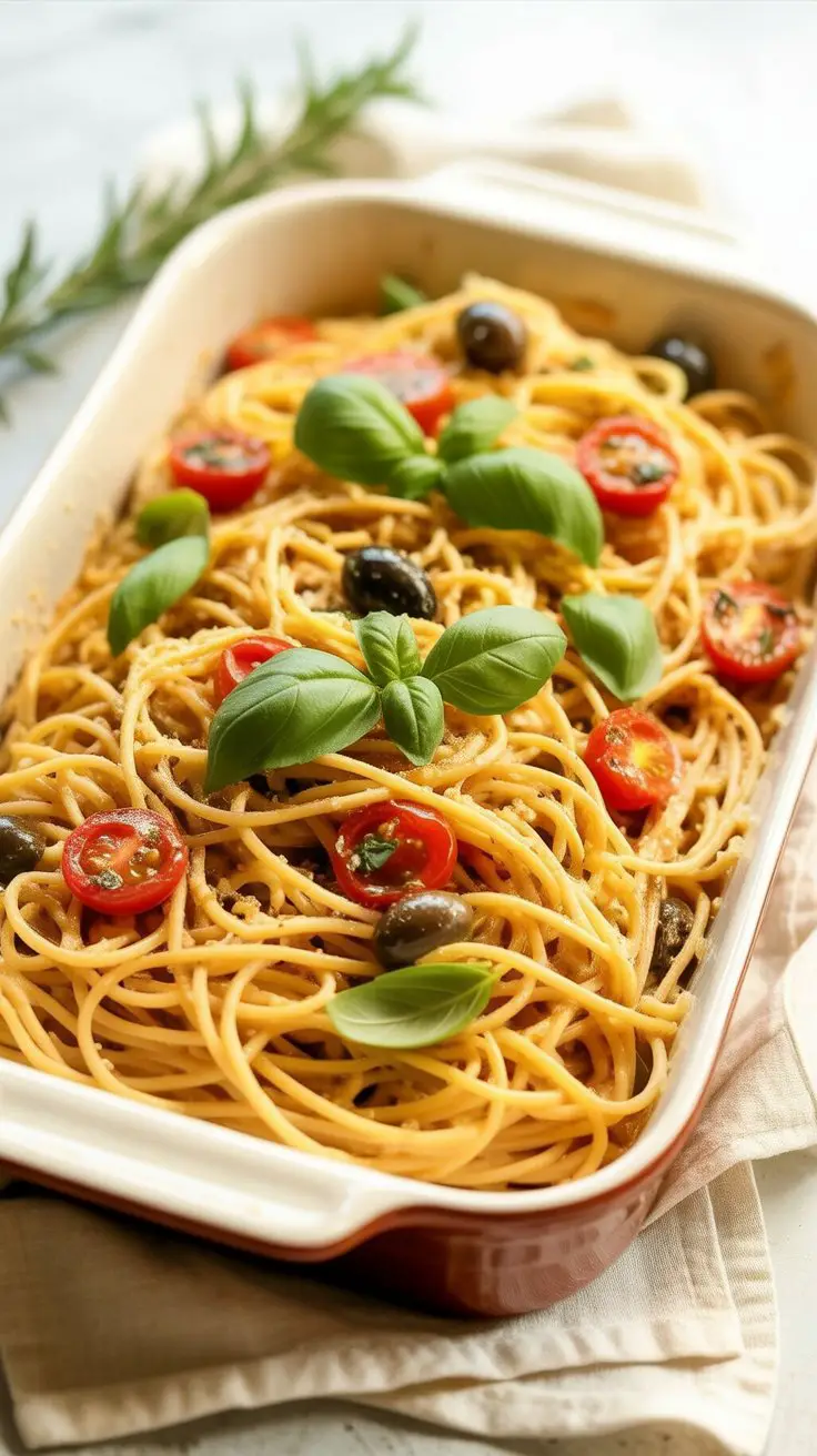 Low Carb Baked Feta Pasta