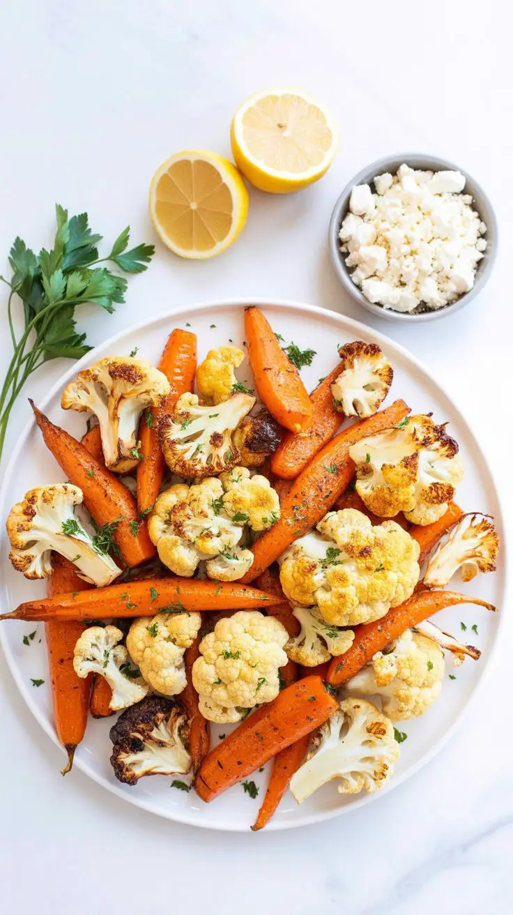 Roasted Cauliflower and Carrots