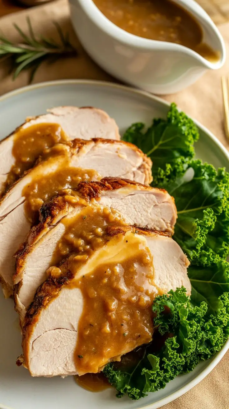 Roasted Loin of Pork with Pan Gravy