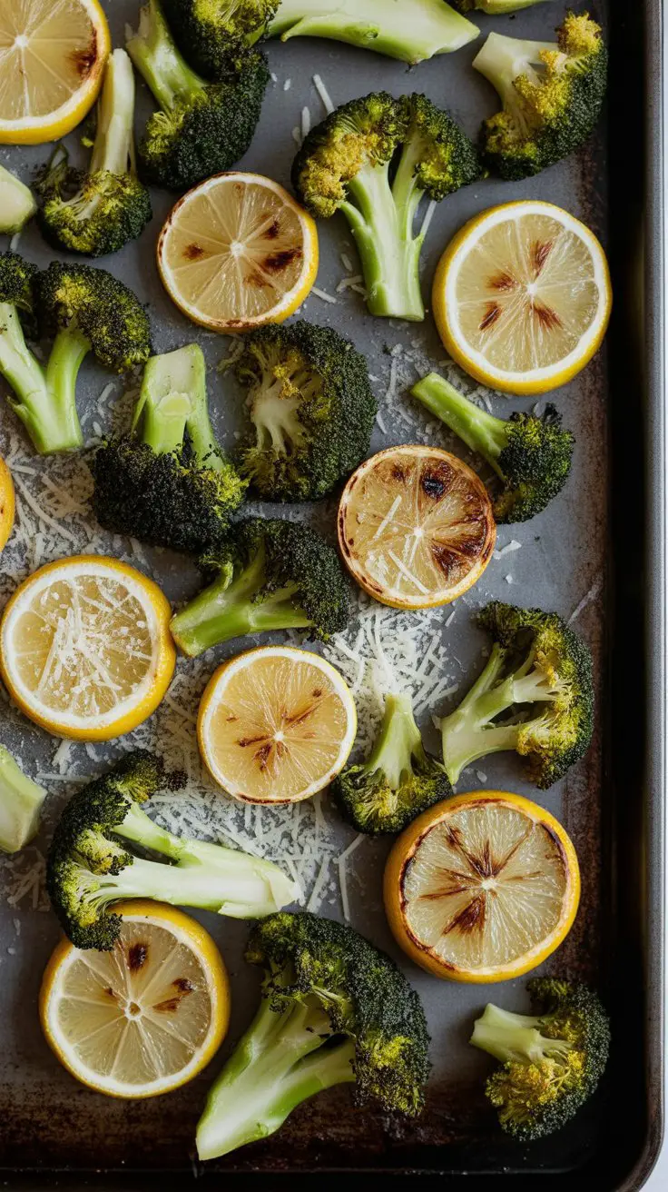 Roasted Zucchini and Broccoli with Lemon