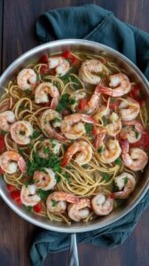 Shrimp Pasta - Mediterranean-Style