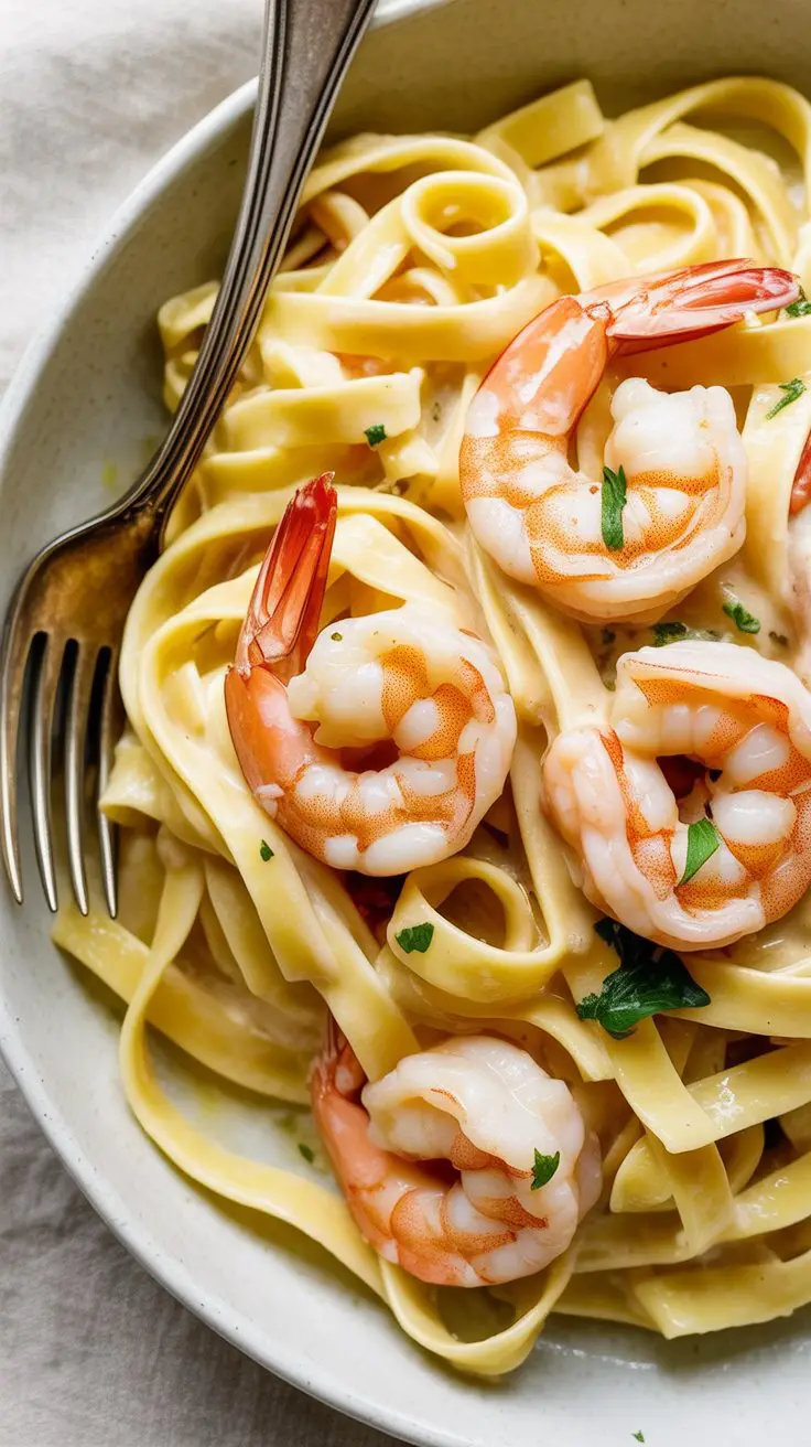 Shrimp Scampi with Linguini