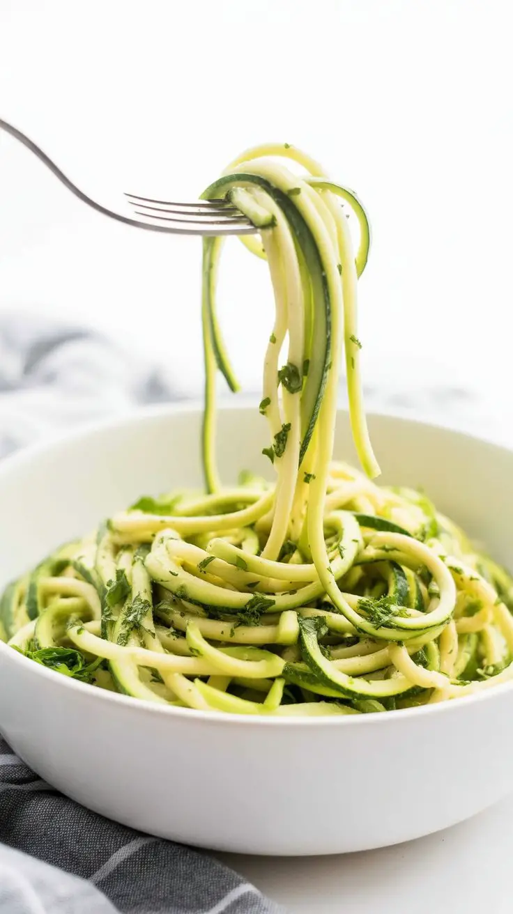 best Garlic Parmesan Zucchini Noodles