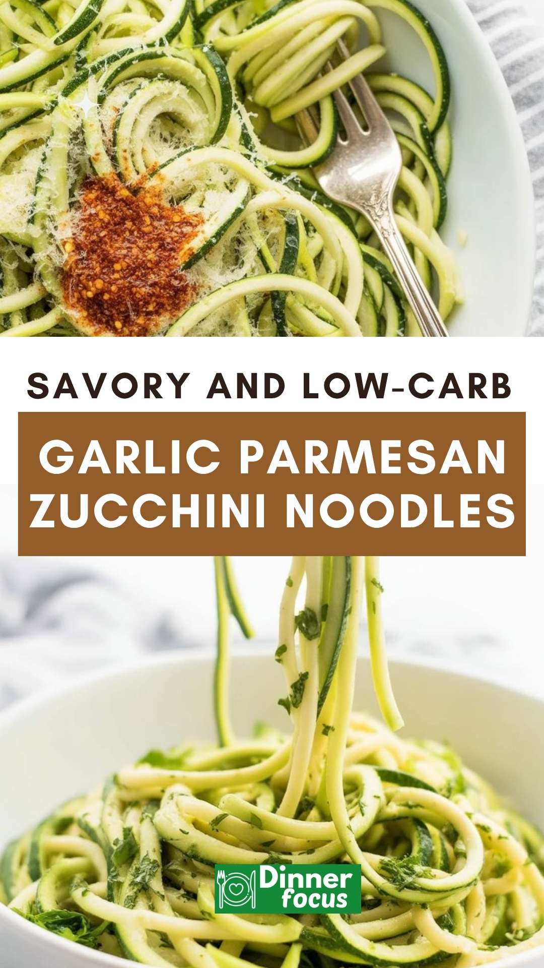easy Garlic Parmesan Zucchini Noodles